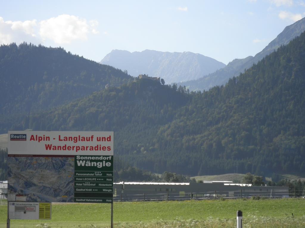 Apartmán Haus Sonnblick Wängle Exteriér fotografie